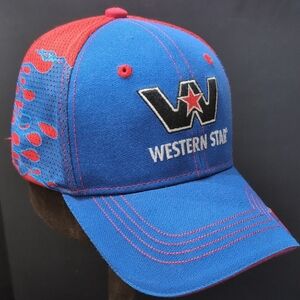 Cap America Western Star Transformers Men's Blue/Red Snapback Hat.